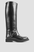Legres Mirror-Finish Leather Boot — Black