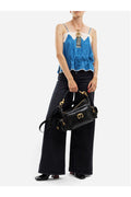 Chloé Ultra-Flared Denim Trousers — Black