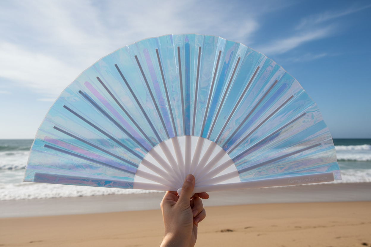 Holographic Crystal Mermaid XL Fan