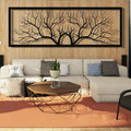 Horizontal Tree Branch Metal Wall Hanging Decor