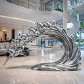 OSO Stainless Steel Aurelian Surge Sculpture - Height: 72 inch (183 cm)