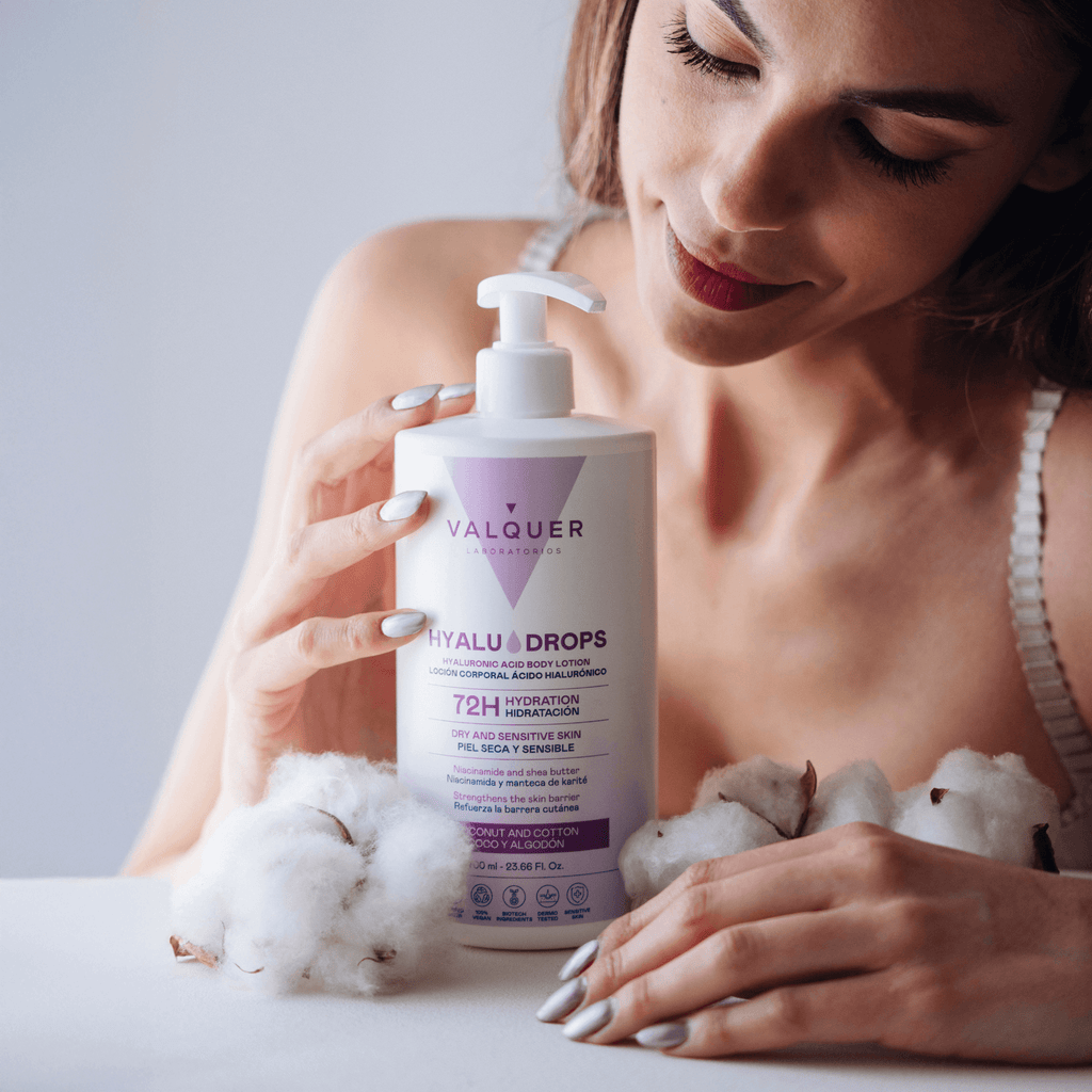 Hyaludrops Loción Corporal Coco y Algodón – Hidratación 72H - 700 ml