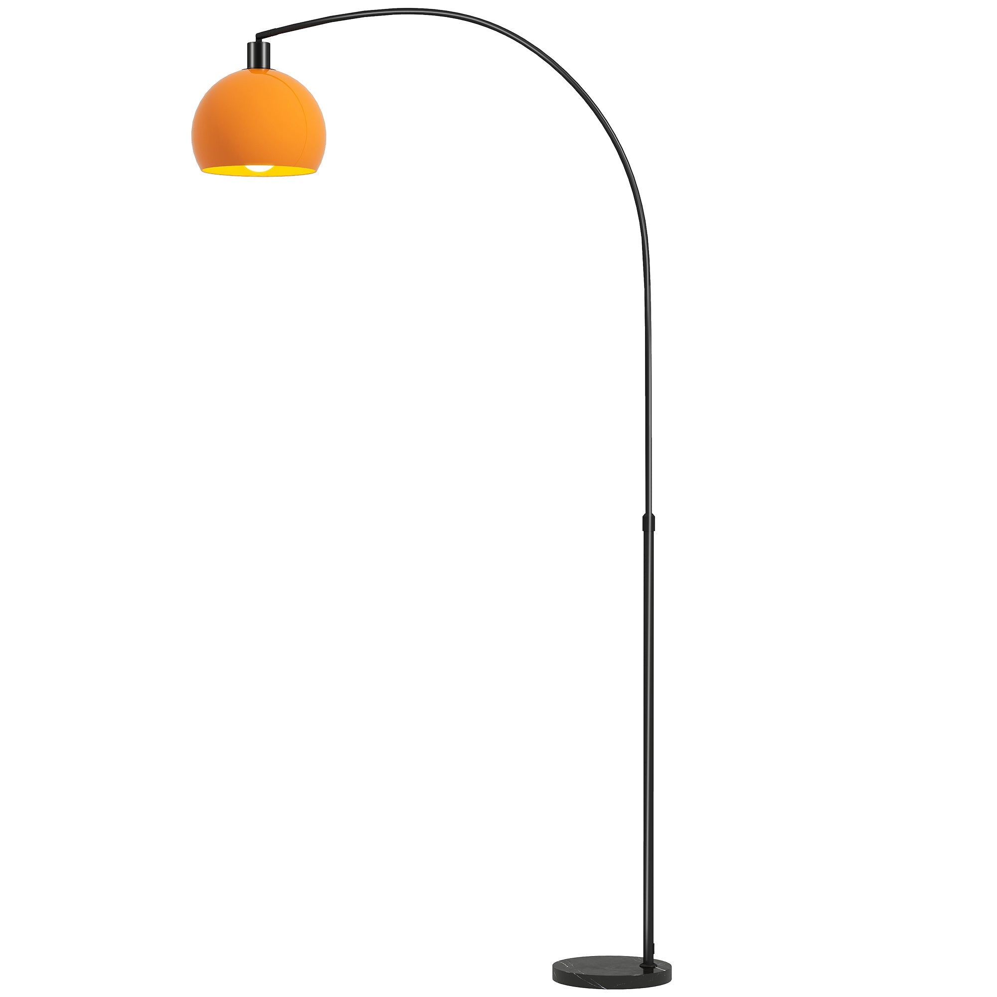Modern Floor Lamp with Shade and Foot Switch for Living Room & Bedroom, Black