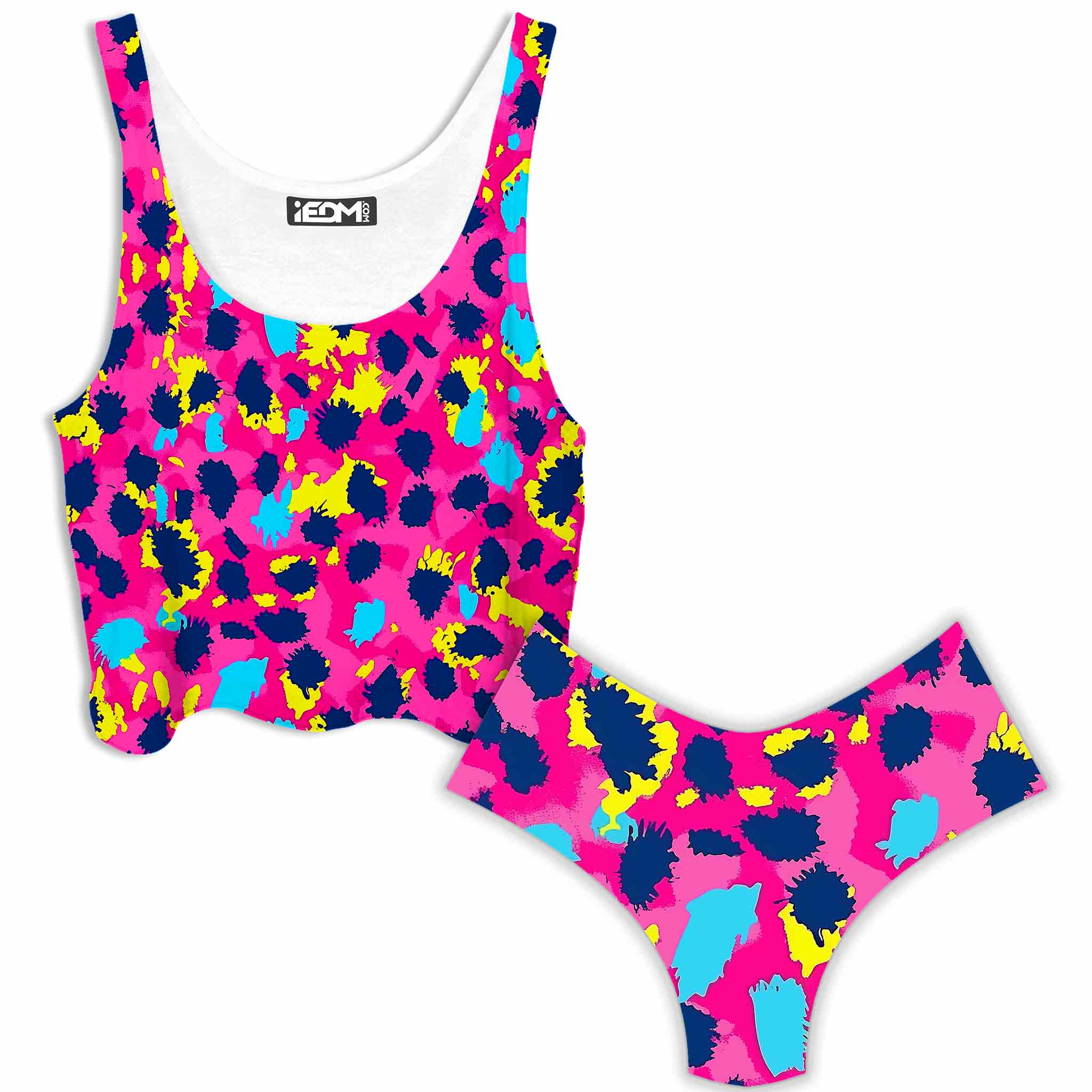 Pink Panther Crop Top and Booty Shorts Combo