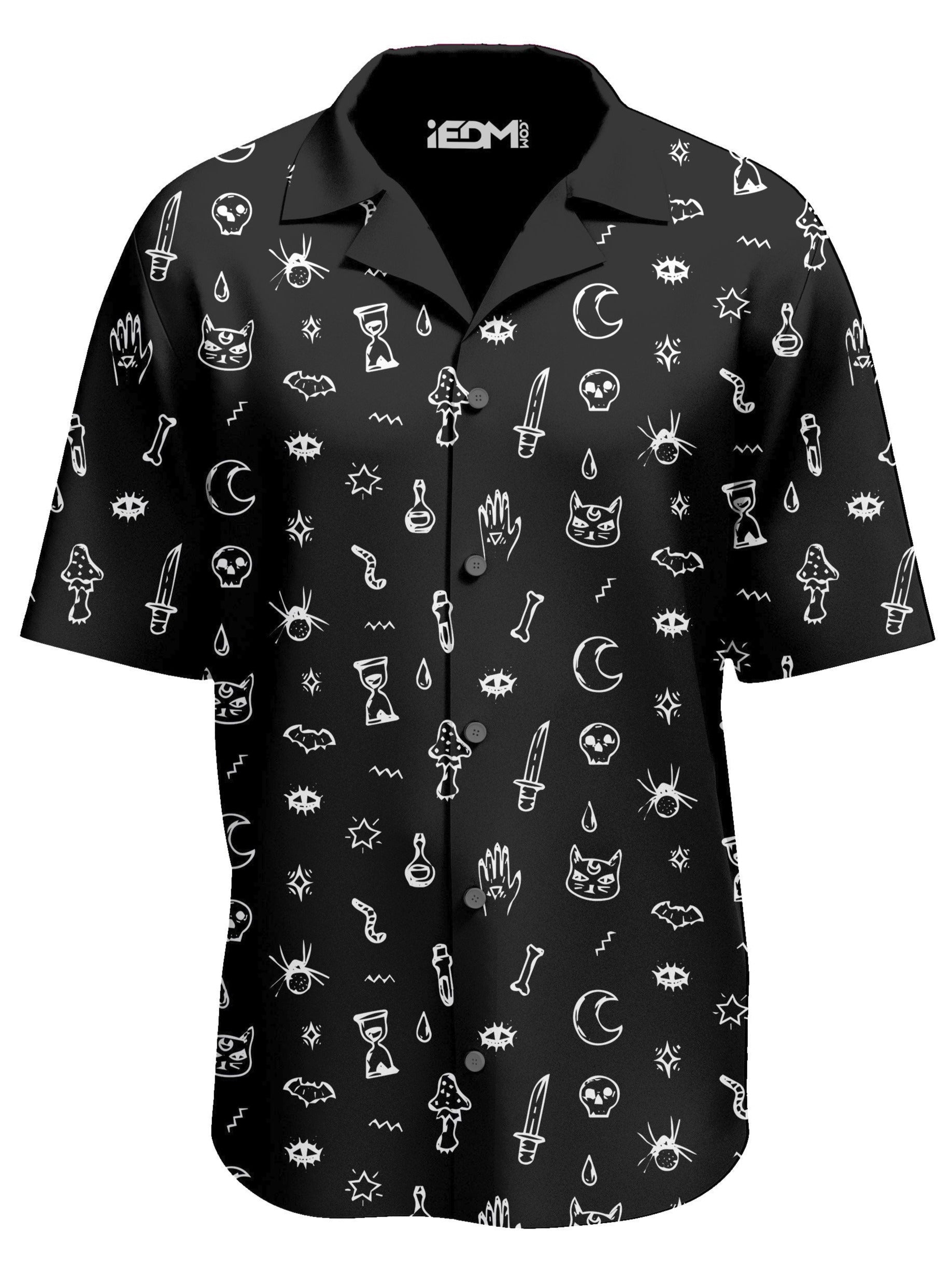Black Pattern Lounge Shirt