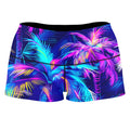Midnight Paradise High-Waisted Women's Shorts
