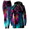 Psilo Woods Hoodie Dress and Leggings Combo