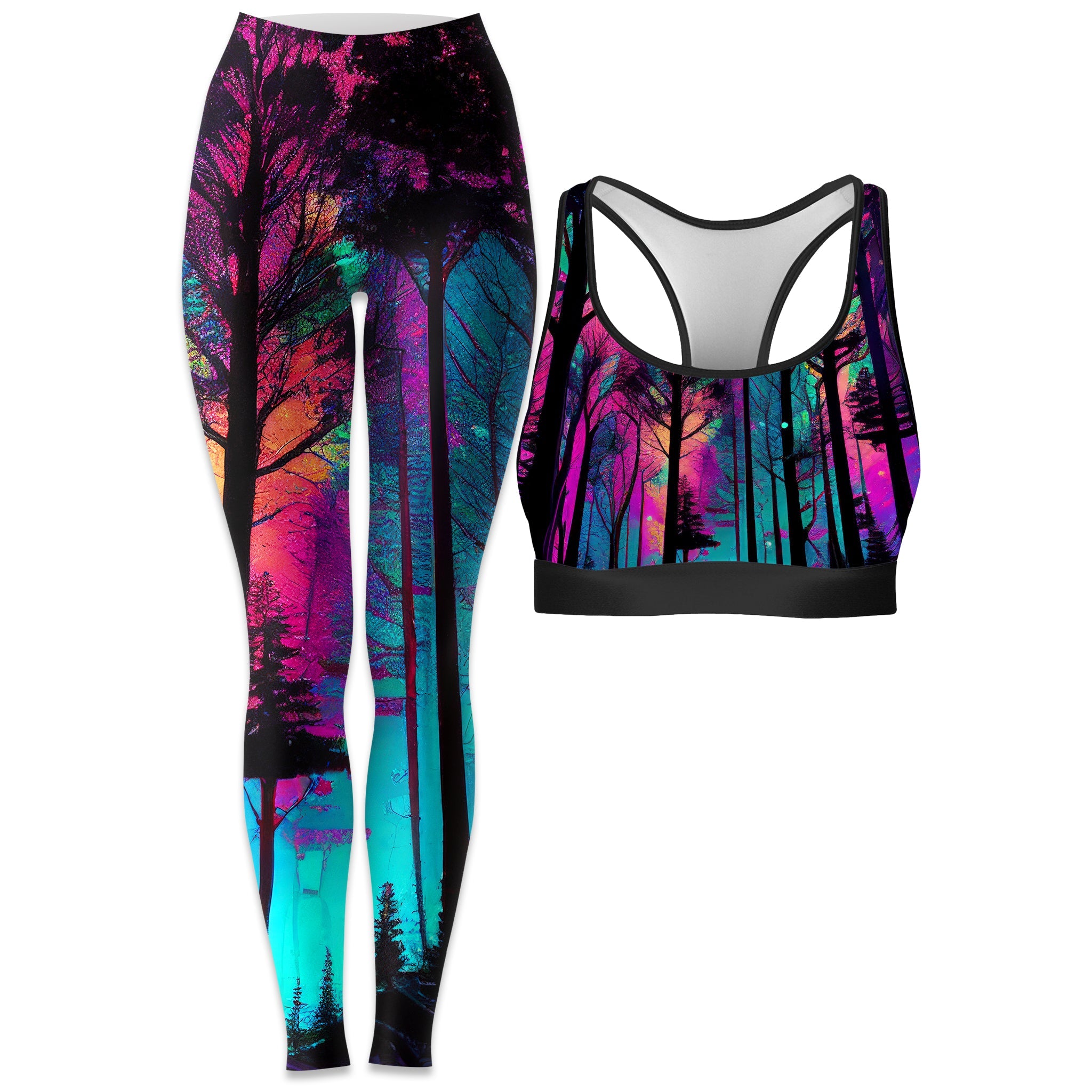 Psilo Woods Rave Bra and Leggings Combo
