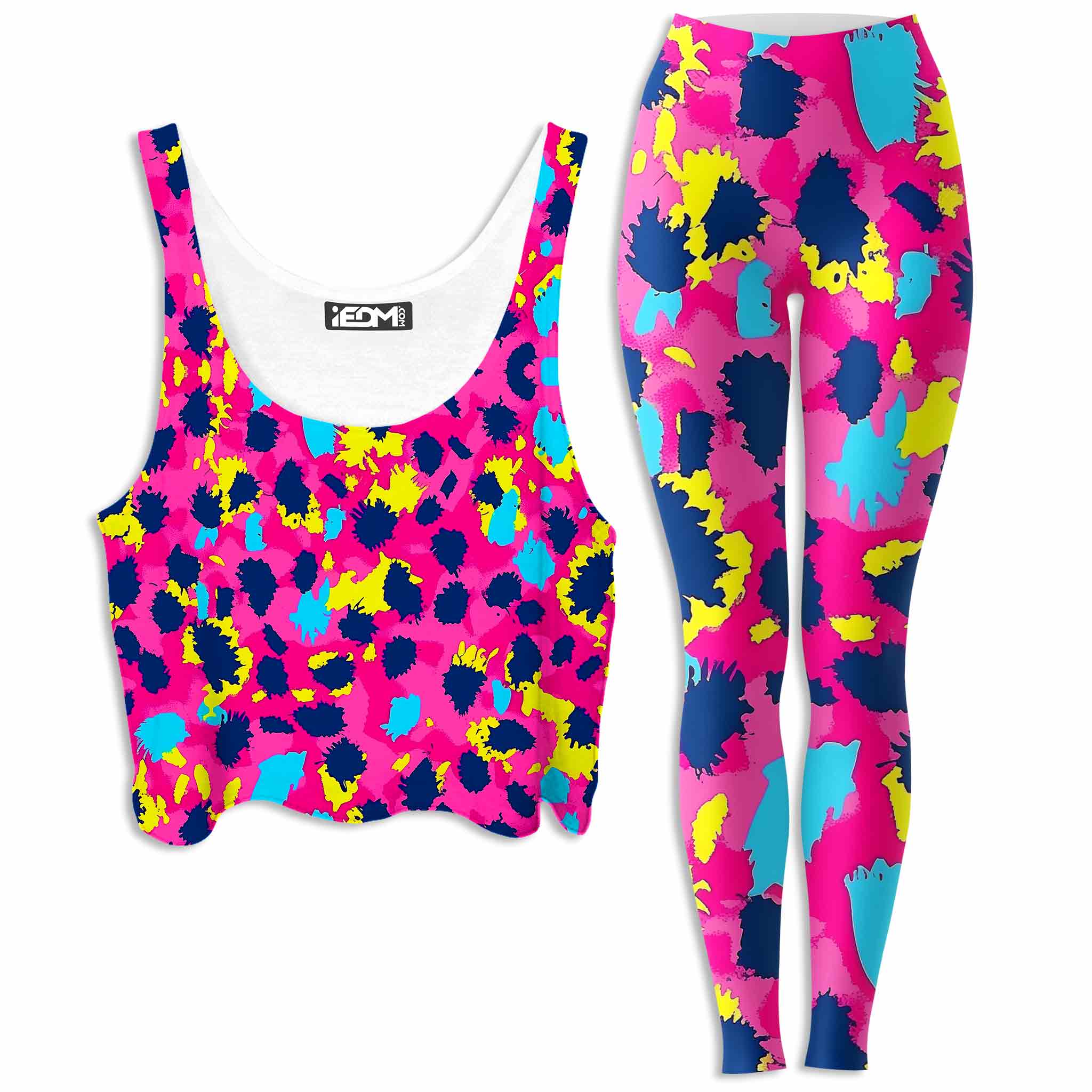 Pink Panther Crop Top and Leggings Combo