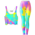 Summer Vibes Crop Top and Leggings Combo