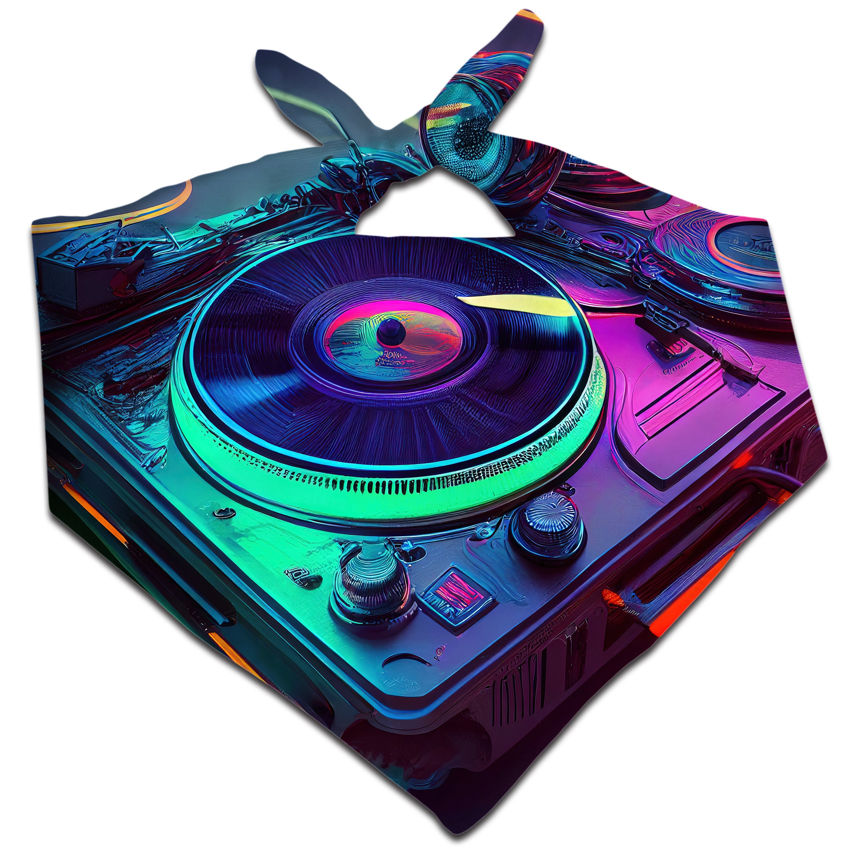 Neon Turntables Bandana