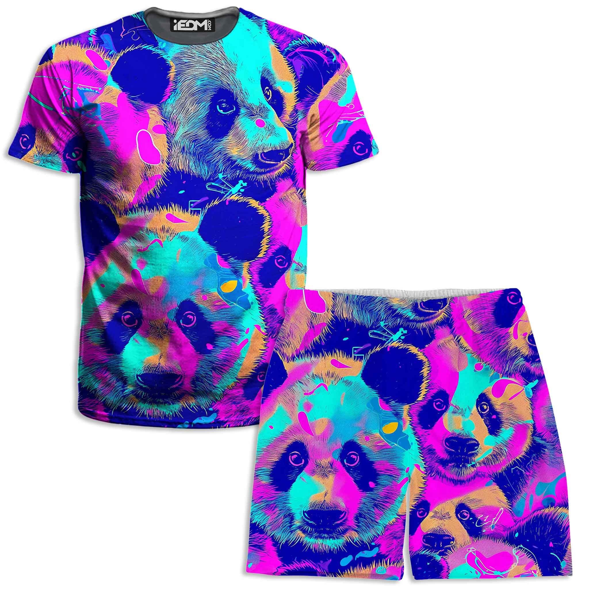 Panda Melt T-Shirt and Shorts Combo