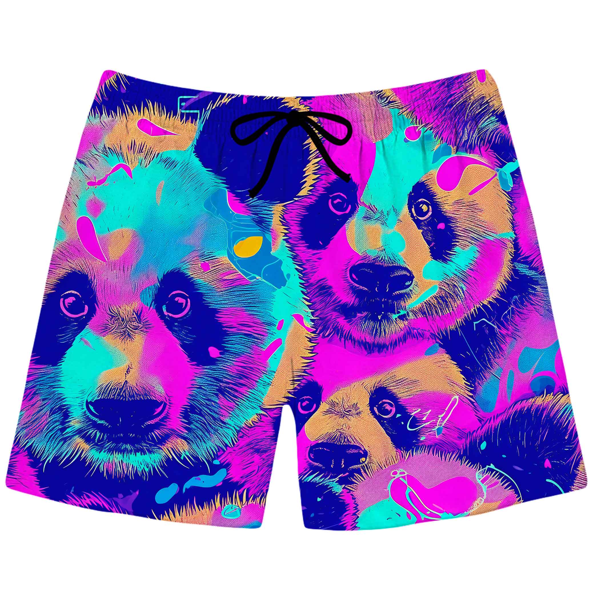 Panda Melt Swim Trunks