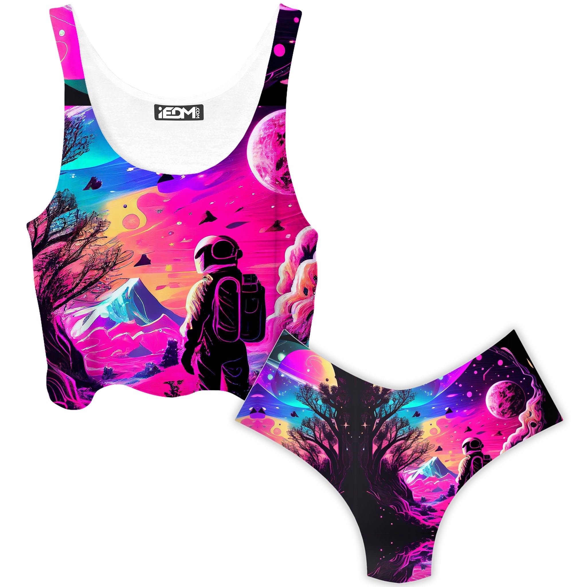 Metasphere Crop Top and Booty Shorts Combo