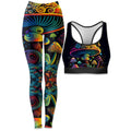 Shroom Melt Rave Bra and Leggings Combo
