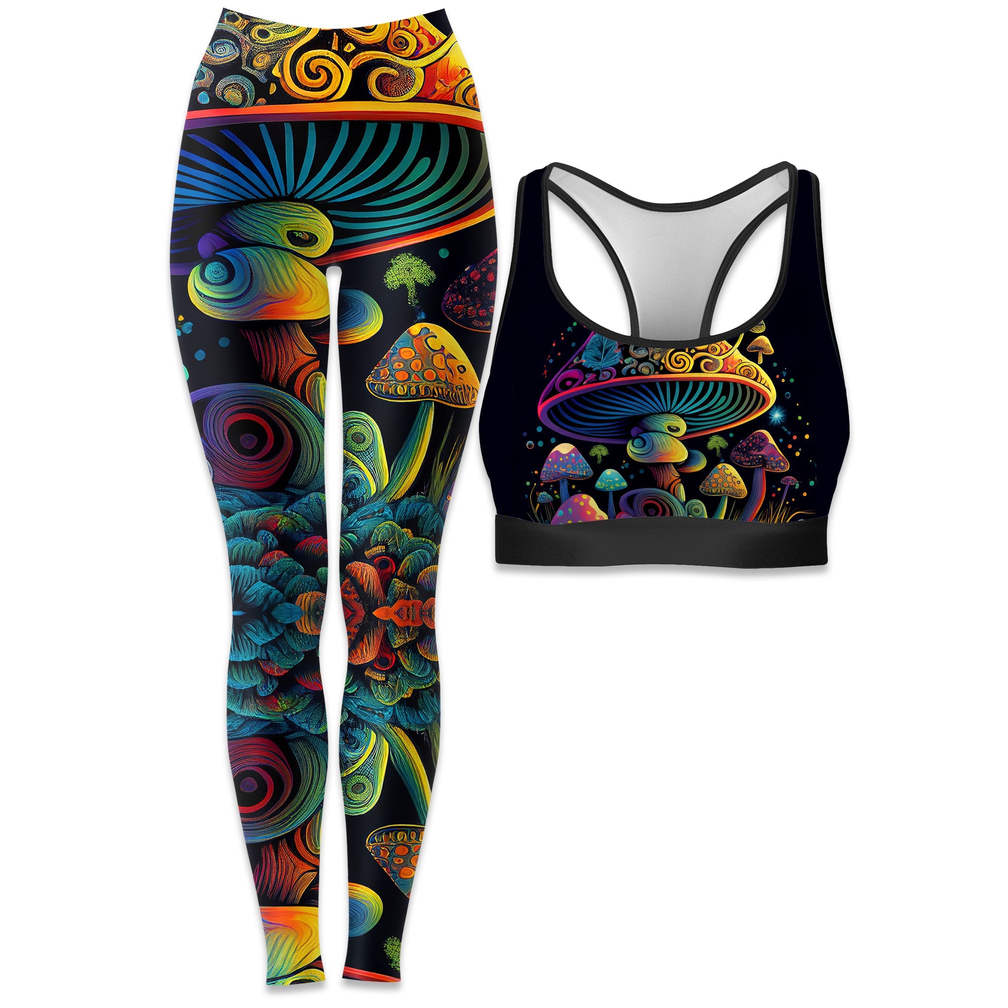 Shroom Melt Rave Bra and Leggings Combo