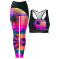 Vapor Solar System Rave Bra and Leggings Combo
