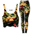Floral Camo Crop Top and Leggings Combo