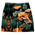 Tangerine Floral Weekend Shorts