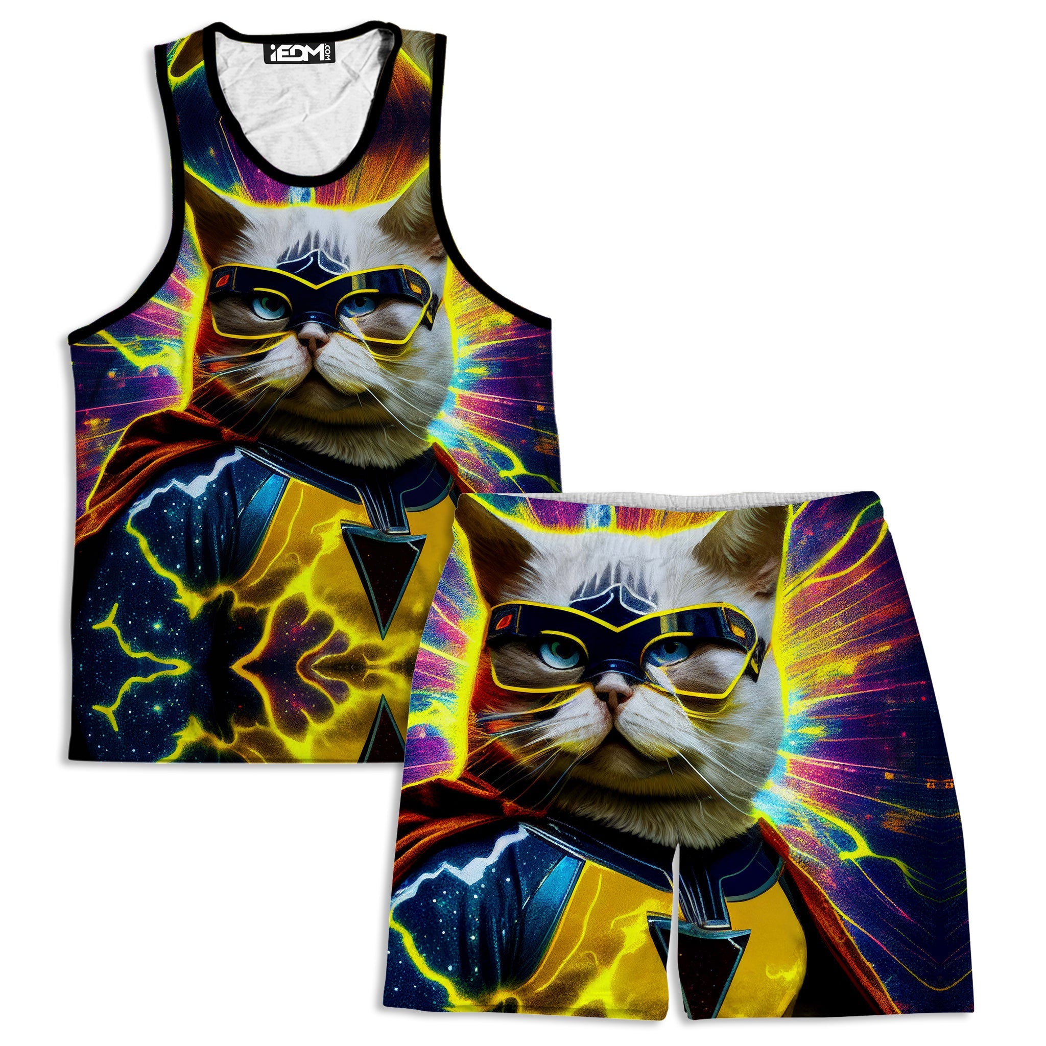 Cat Hero Men's Tank and Shorts Combo
