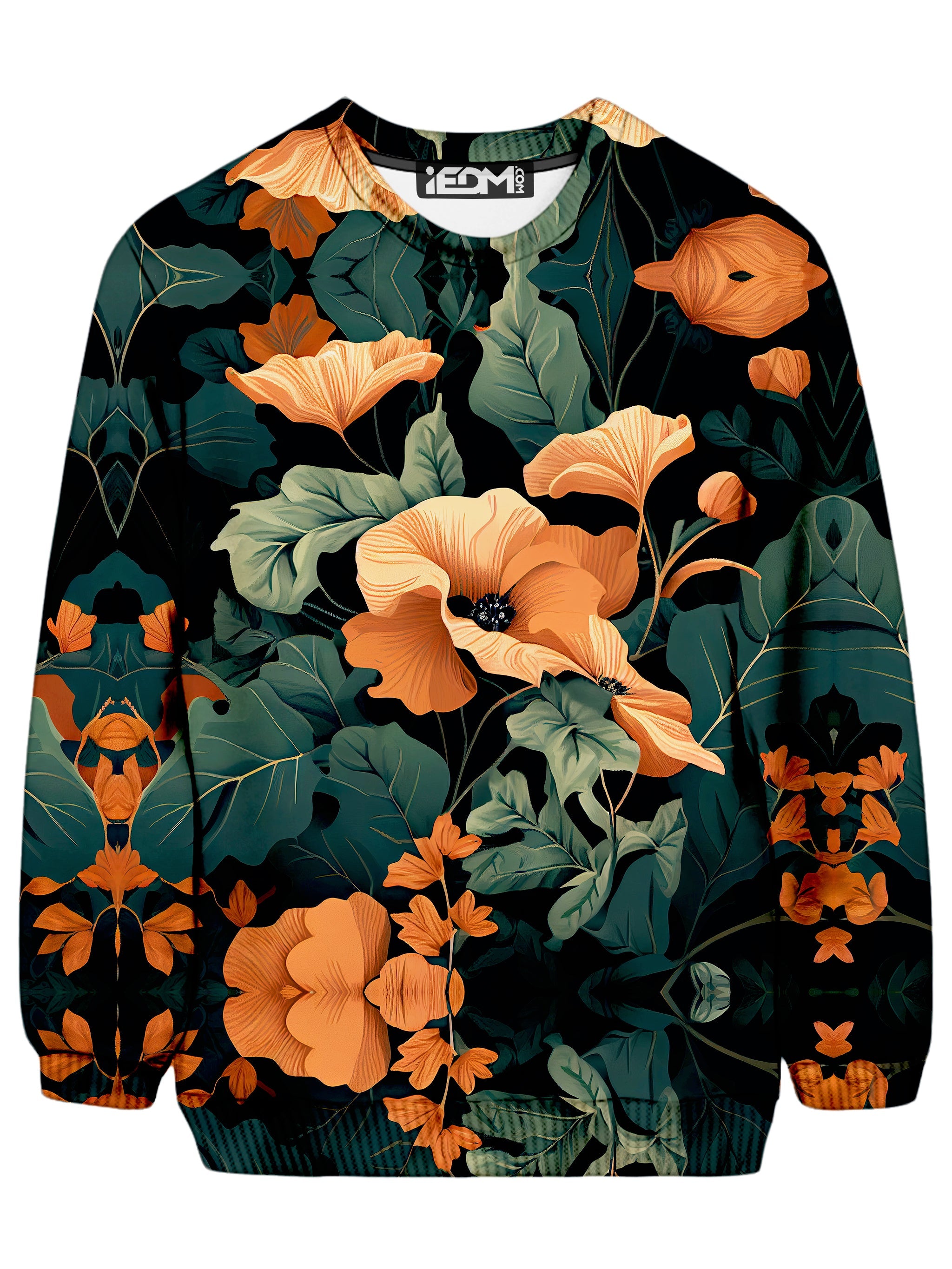 Tangerine Floral Sweatshirt