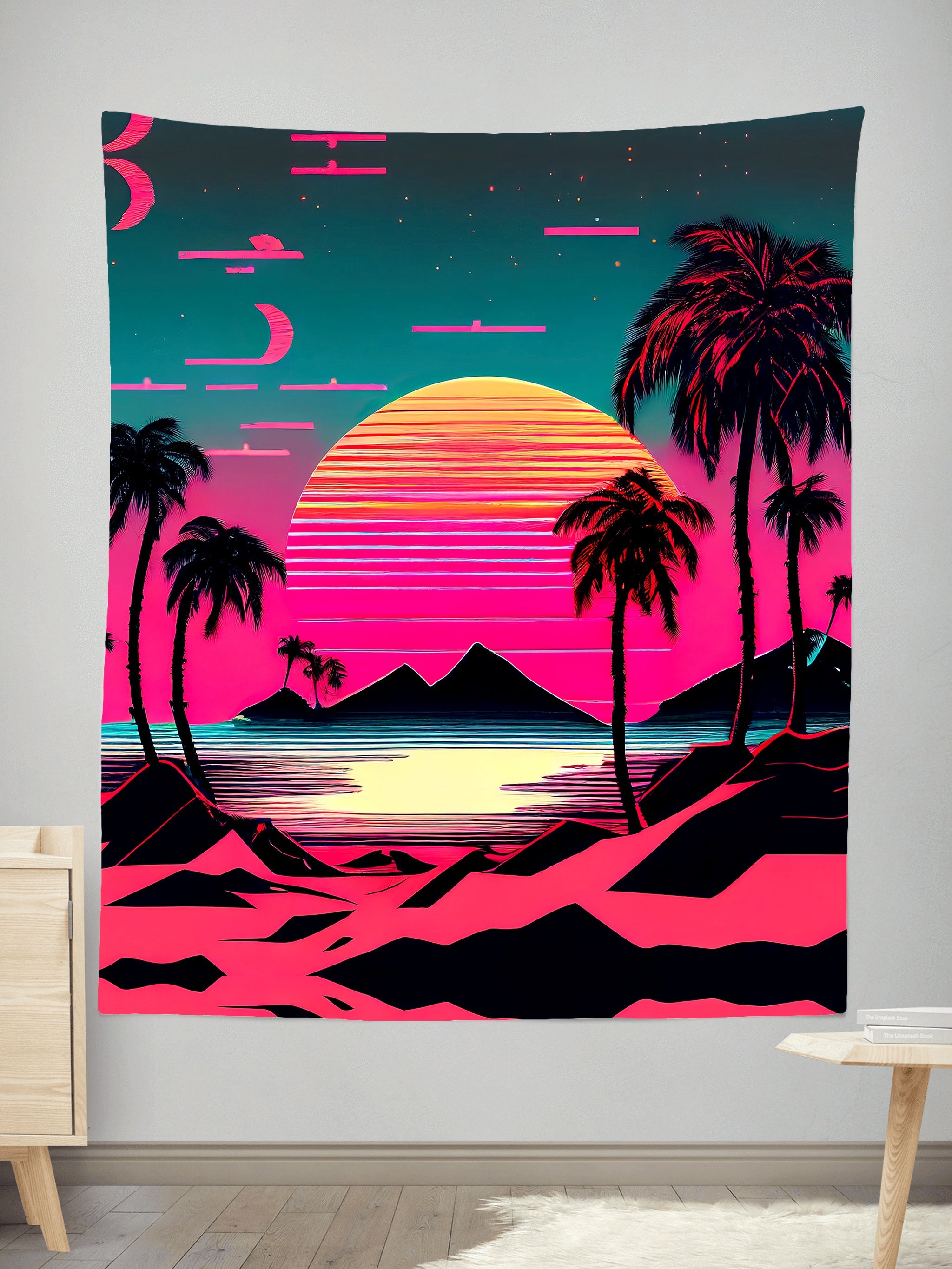 Beach Sunset Tapestry