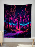 Neon Forest Tapestry