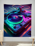 Neon Turntables Tapestry