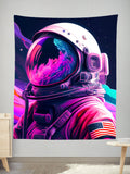 Synthwave Astronaut Tapestry