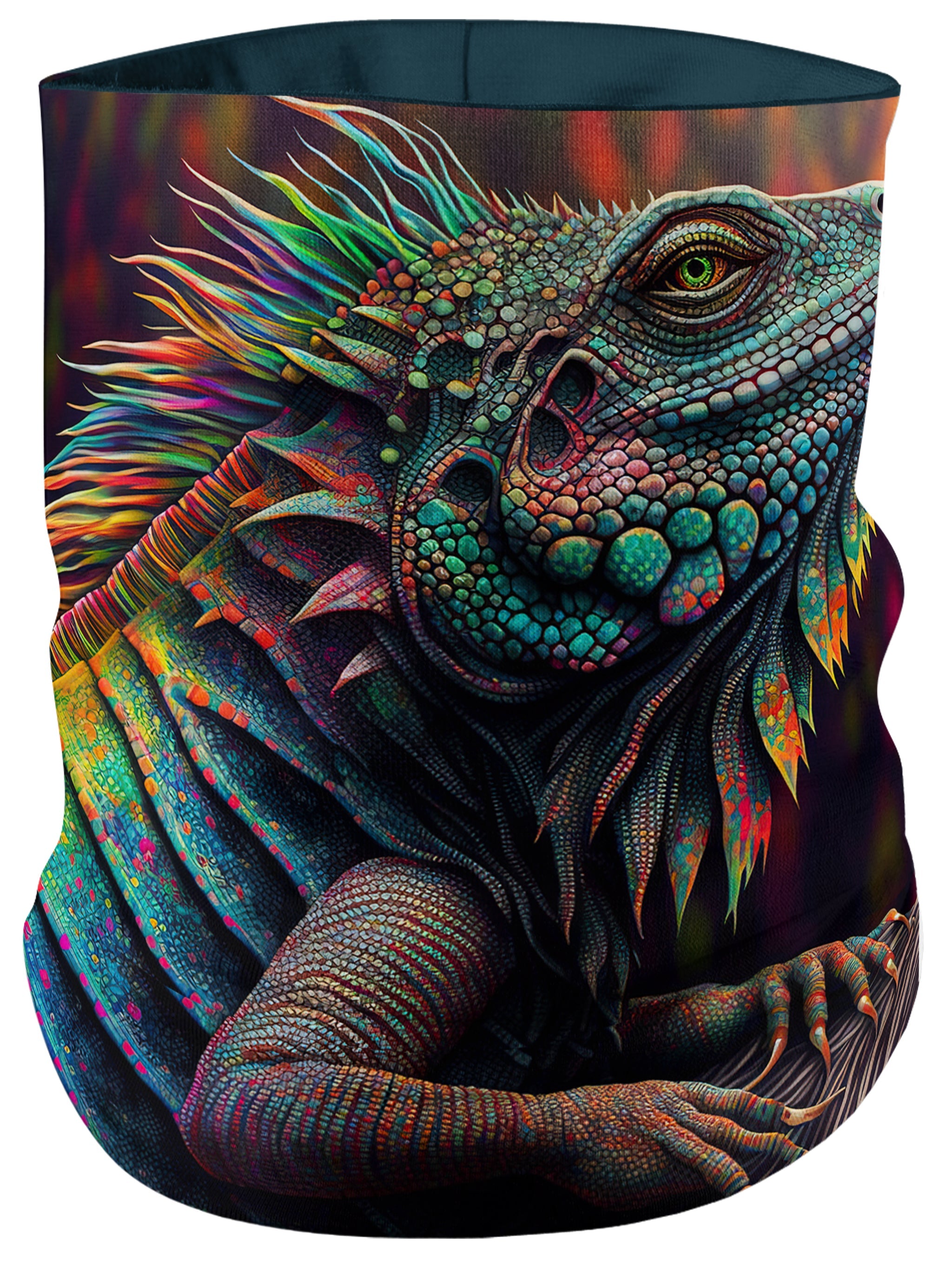 Psychedelic Giant Iguana 2.0 Bandana Mask