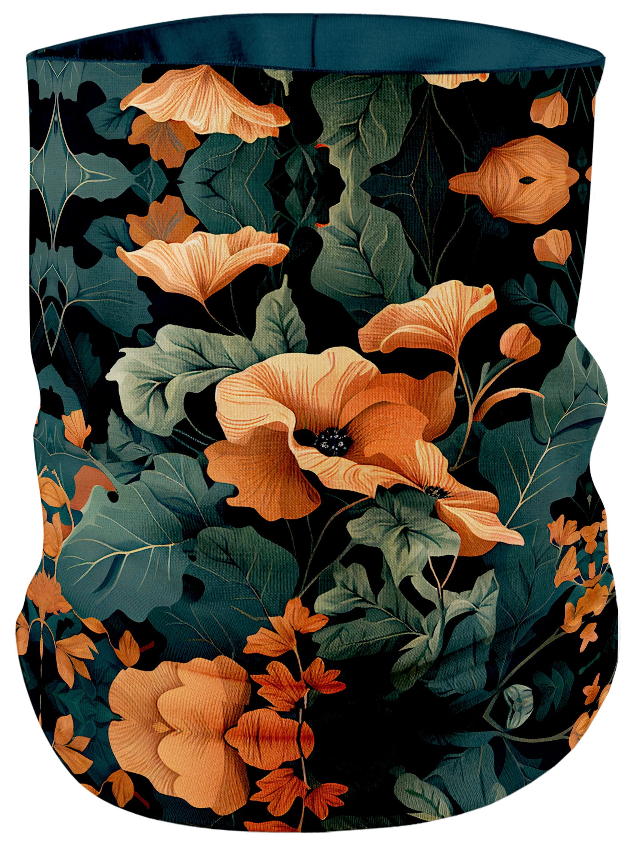 Tangerine Floral Bandana Mask