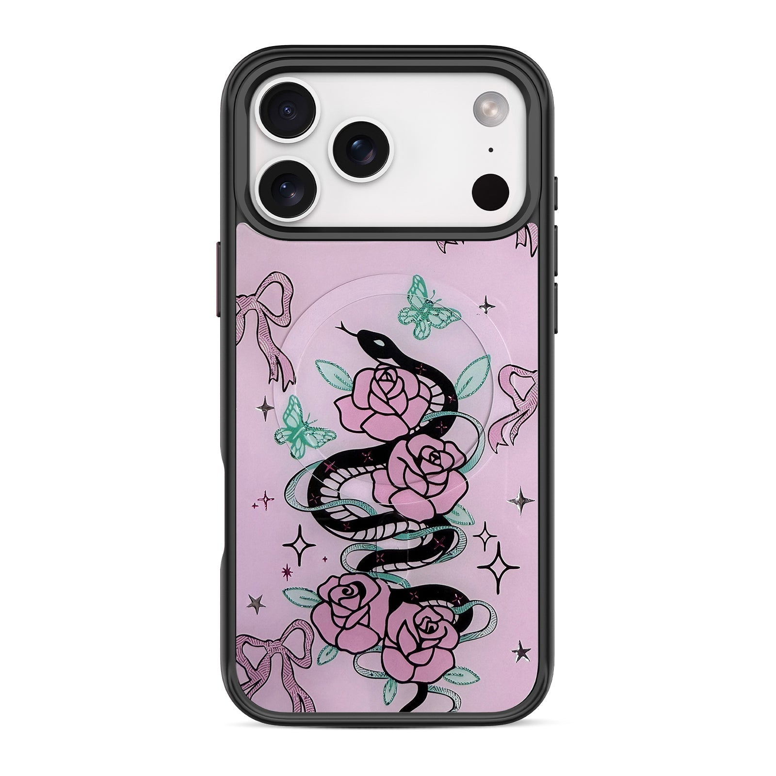 Enchanted Rose Serpent Snap-On Cover
