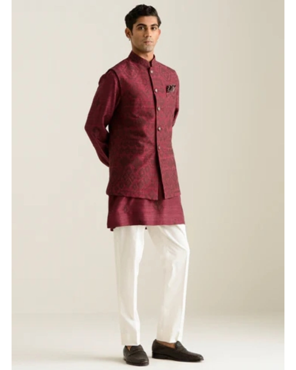 Anjar Kurta & Bandi Set By KYNAH, Luxury Indian Fashion & Bridal Wear