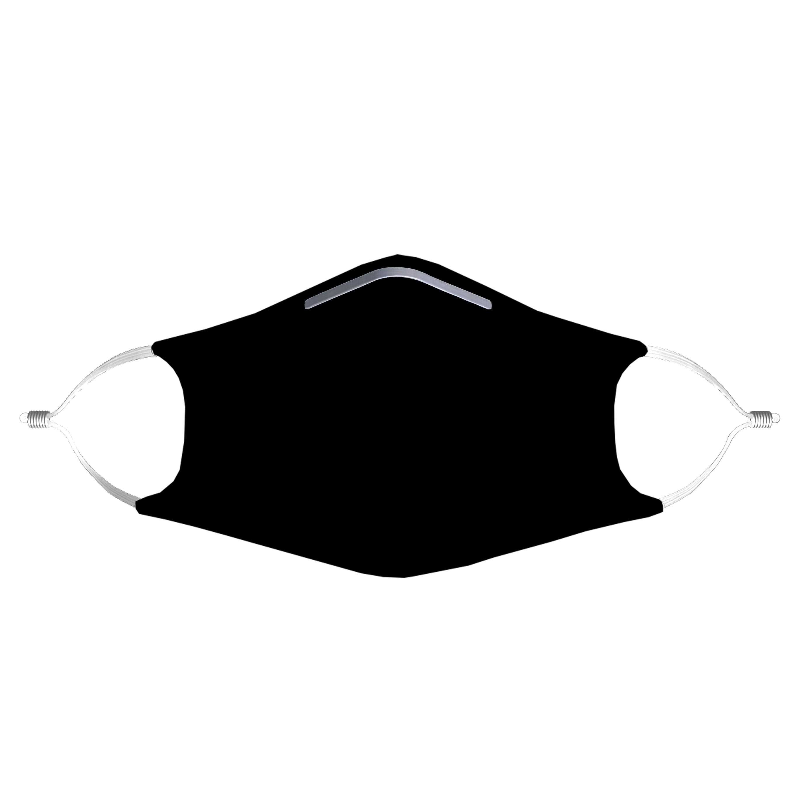 Black Face Mask With (4) PM 2.5 Carbon Inserts