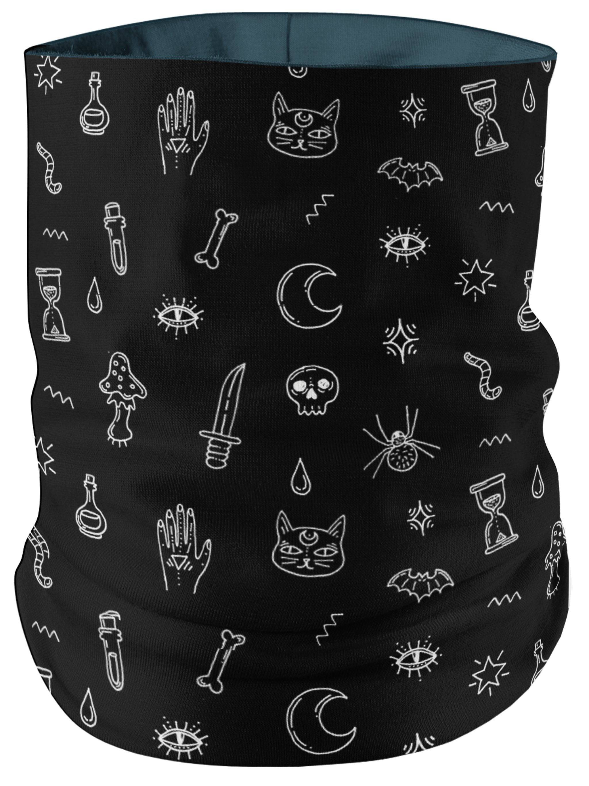 Black Pattern Bandana Mask