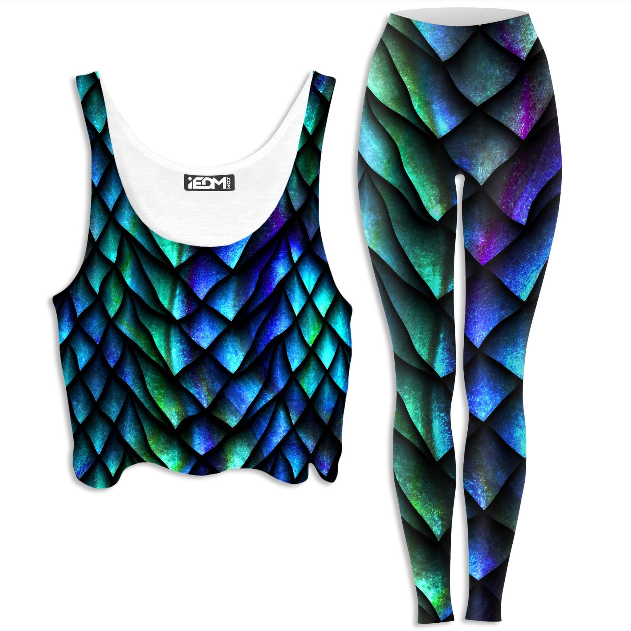 Dosed Dragon Scale Crop Top and Leggings Combo