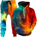 Fire and Ice Galaxy Hoodie and Joggers Combo