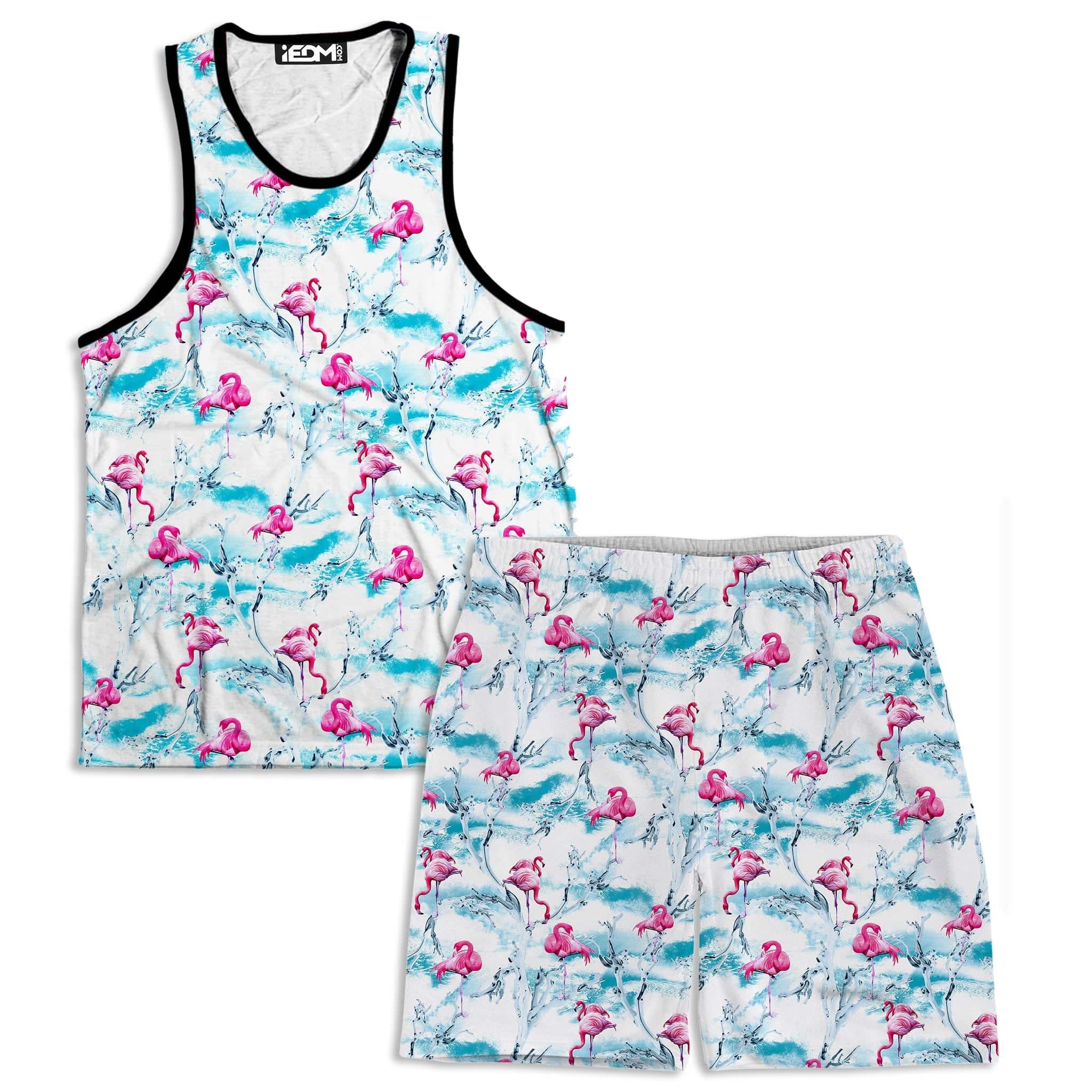 Flamingos Men's Tank and Shorts Combo