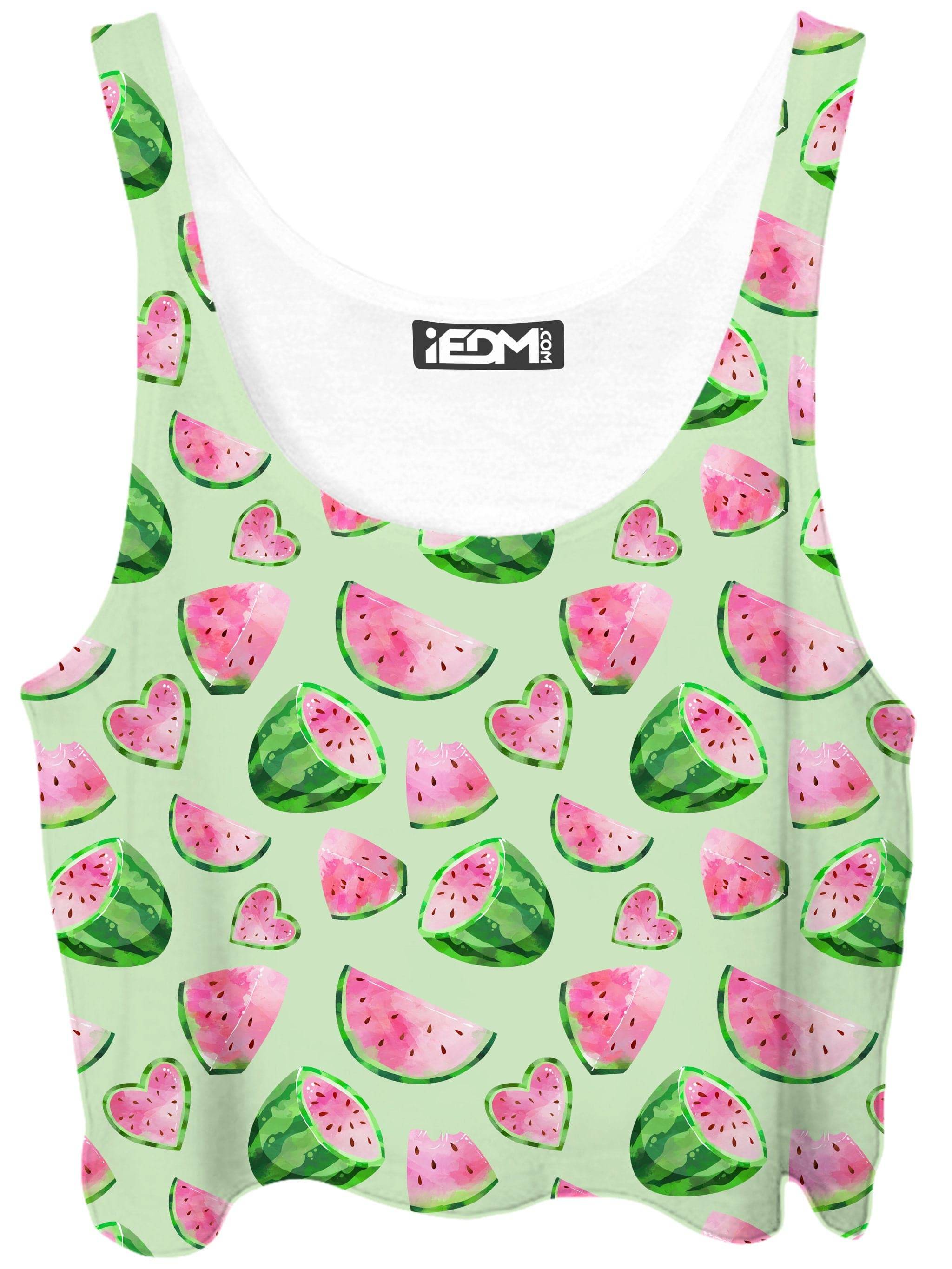 Watermelon Pattern Crop Top