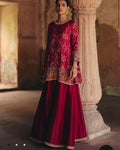 Red Patola Kurta – Sharara By KYNAH, Luxury Indian Fashion & Bridal Wear
