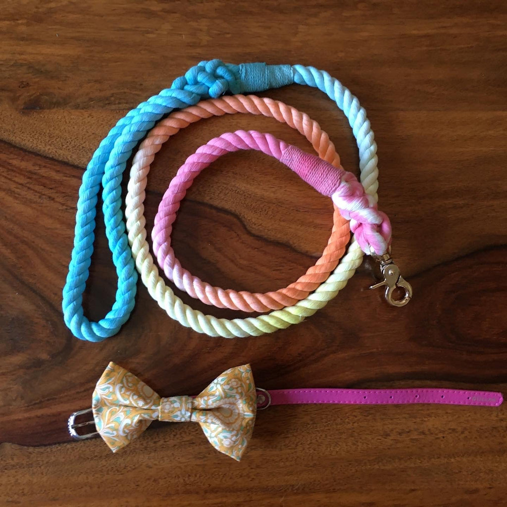 Cute Dog Bow Yellow