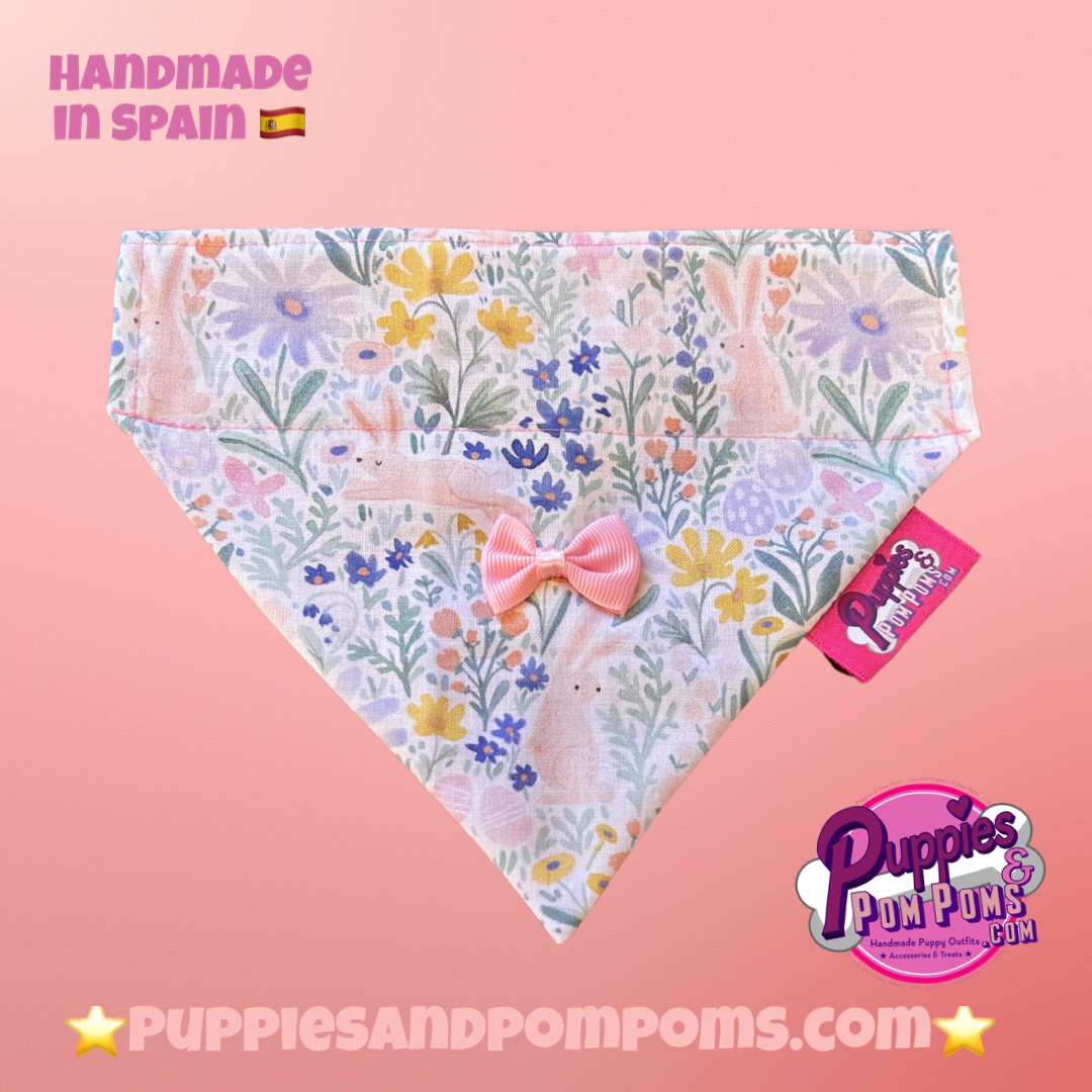 Spring Bunnies / Pink Vichy Bandana