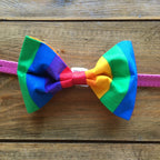 Rainbow Bow Tie