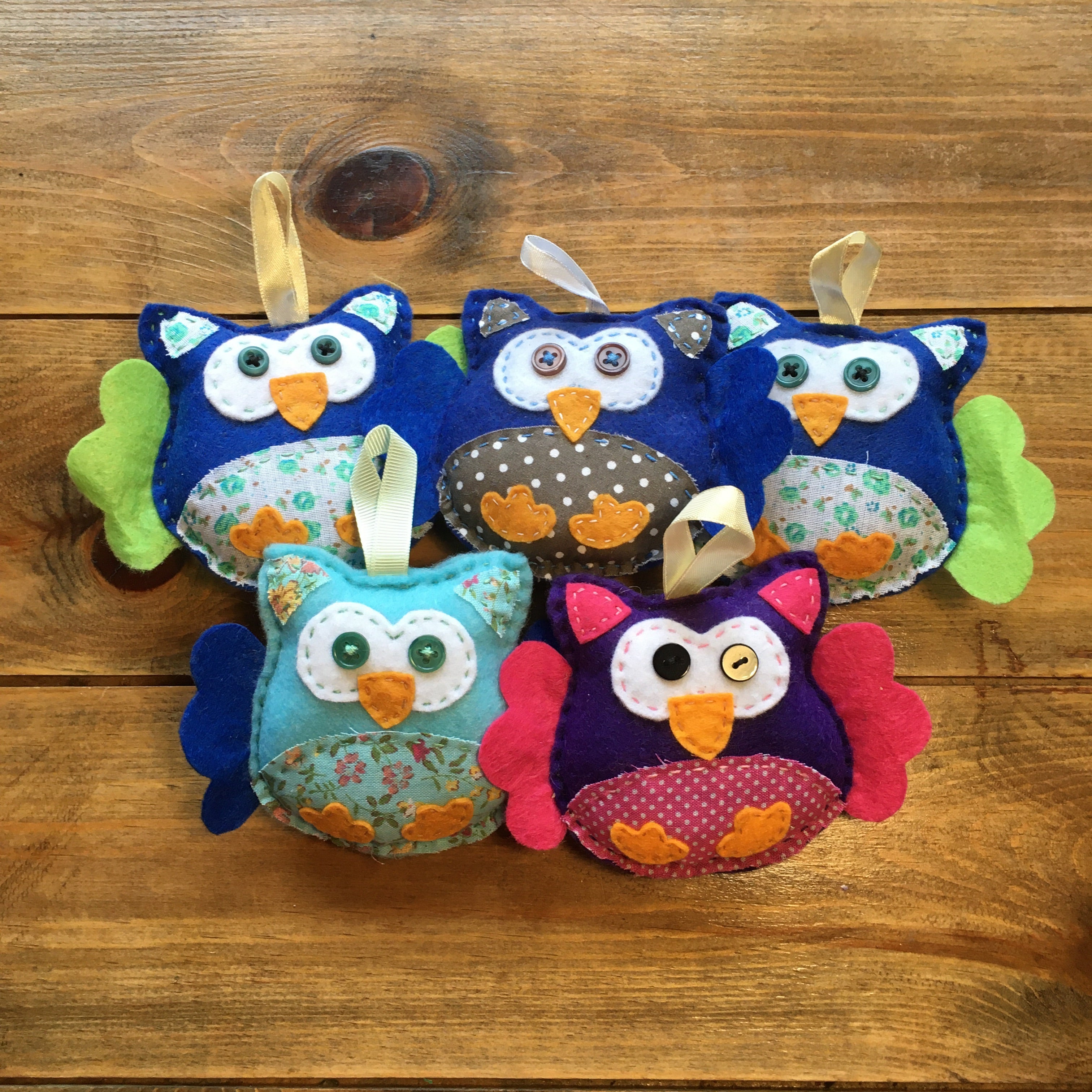Handmade Owl Decorations
