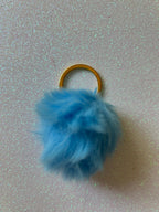 Mixed colours - Mini PomPom Keyrings - (without clips)
