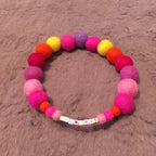Pink - Personalised Pom Pom Dog Collar