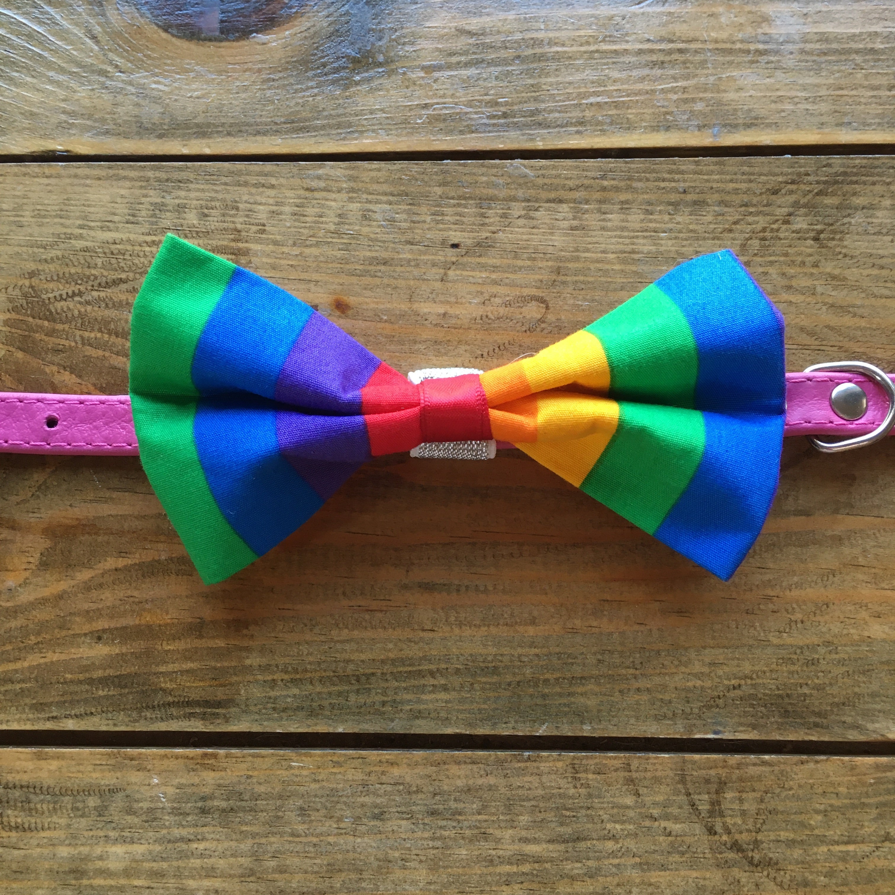 Rainbow Bow Tie