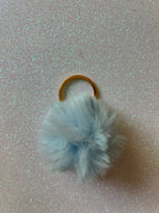 Mixed colours - Mini PomPom Keyrings - (without clips)
