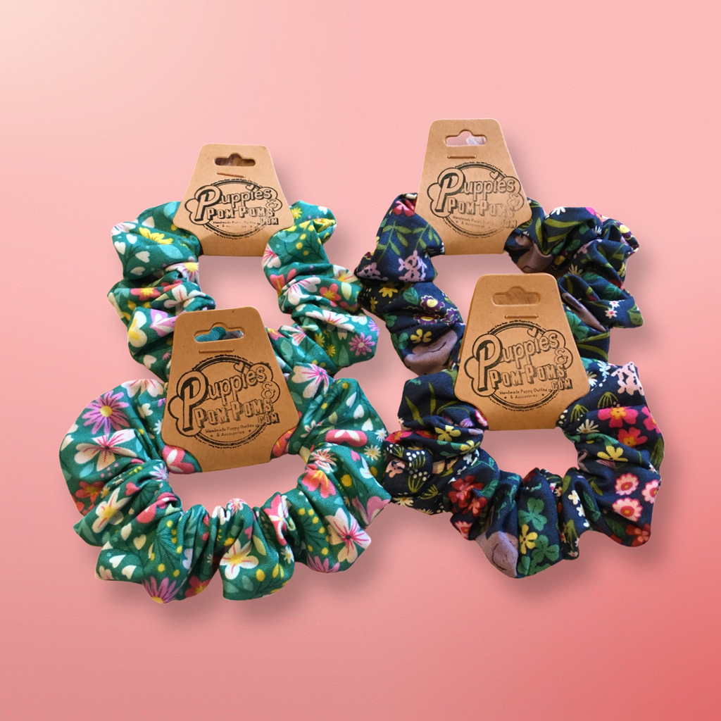 Spring Forest Scrunchie Green