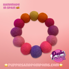 Pom Pom Bracelet - Pink